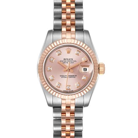 rolex datejust everose gold price